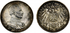 Germany Second Empire Kingdom of Prussia Wilhelm II 2 Mark 1913 A Berlin mint 25th Anniversary of the Reign of King Wilhelm II Silver 11.11g KM# 533