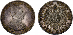 Germany Second Empire Kingdom of Prussia Wilhelm II 5 Mark 1914 A Berlin mint Silver 27.81g KM# 536