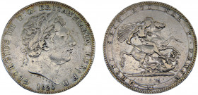 Great Britain United Kingdom George III 1 Crown 1820 Royal mint Silver 28.12g KM# 675
