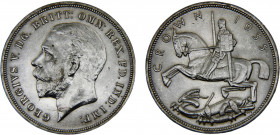 Great Britain United Kingdom George V 1 Crown 1935 25th anniversary of accession of King George V Silver 28.3g KM# 842