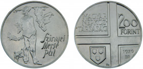 Hungary People's Republic 200 Forint 1976 BP. Budapest mint(Mintage 25000) Painter Series, Pal Szinyei Merse Silver 0.64 28.04g KM# 608