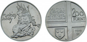 Hungary People's Republic 200 Forint 1976 BP. Budapest mint(Mintage 25000) Painter Series, Mihály Munkácsy Silver 0.64 28.18g KM# 607