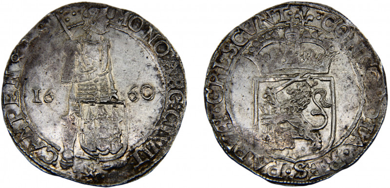 Netherlands Dutch Republic Kampen 1 Ducat/48 Stuiver 1660 Kampen mint Silver 28....