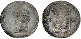 Netherlands Dutch Republic Zeeland 1 Ducat 1782 ♜ Middelburg mint Silver 27.89g KM# 52.4