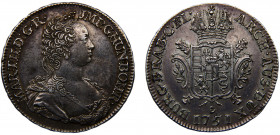 Netherlands Austrian Possession 1 Ducaton 1751 Antwerp mint Silver 33.35g KM# 8