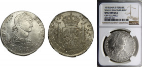 Peru Spanish colony Fernando VII 8 Reales 1810 LIMAE JP Lima mint NGC UNCD Silver KM# 106