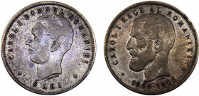 Romania Kingdom Carol I 5 Lei 1906 Brussels mint 40th Anniversary, Reign of Carol I Silver 24.71g KM# 35