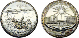 Romania Republic Medal 1999 "Centenarul strtiunii balneare techirghiol" Silver 104.4g