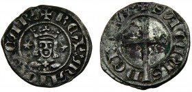 Spain Kingdom Kingdom of Majorca Sancho I Dobler ND (1311-1324) Billon 1.7g Cru# 550