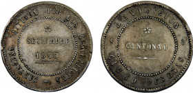Spain First Republic 5 Pesetas 1873 (Mintage 50000) Cantonal Revolution Silver 28.22g KM# 716