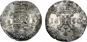 Spanish Netherlands Spainsh rule Couny of Tournai Philip IV 1 Patagon 1650 Tournai mint Silver 28.21g KM# A42