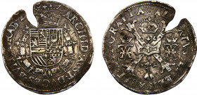 Spanish Netherlands Spainsh rule Duchy of Brabant Albert & Isabella 1 Patagon 1617 Antwerp mint Silver 27.7g KM# 35