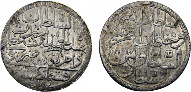 Turkey Ottoman Empire Abdülhamid I Altmislik AH1187//8 (1780) Kostantiniyye mint...