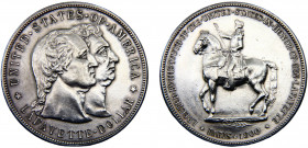 United States Federal republic 1 Dollar 1900 (Mintage 36026) Erection of Lafayette Monument Silver 26.73g KM# 118