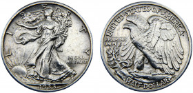 United States Federal republic ½ Dollar 1933 S San Francisco mint "Walking Liberty Half Dollar" Silver 12.45g KM# 142
