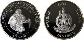 Vanuatu Republic 50 Vatu 1994 (Mintage 20000) Silver 0.925 31.26g KM# 22