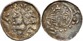 Medieval coins
POLSKA / POLAND / POLEN / SCHLESIEN

Władysław I Herman (1081-1102). Denar, Krakow / Cracow - druga emisja 

Aw.: Głowa w lewo i n...