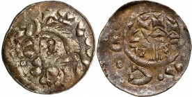 Medieval coins
POLSKA / POLAND / POLEN / SCHLESIEN

Władysław I Herman (1081-1102). Denar, Krakow / Cracow - druga emisja 

Aw.: Głowa w lewo i n...