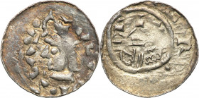 Medieval coins
POLSKA / POLAND / POLEN / SCHLESIEN

Władysław Herman (1081-1102). Denar (1081-1102), Krakow / Cracow 

Aw.: Głowa w lewoRw.: Budo...