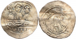 Medieval coins
POLSKA / POLAND / POLEN / SCHLESIEN

Bolesław IV Kędzierzawy (1146-1173) Denar - letter D z belką 

Aw.: Popiersie księcia z miecz...