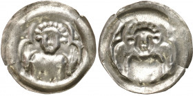 Medieval coins
POLSKA / POLAND / POLEN / SCHLESIEN

Leszek Biały. Brakteat - św. Szczepan – RARE 

Aw.: Popiersie św. Szczepana Dwupunktowe pękni...