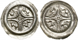 Medieval coins
POLSKA / POLAND / POLEN / SCHLESIEN

Leszek Biały (1202-1227). Brakteat - BEAUTIFUL & RARE 

Aw.: Łuki tworzące krzyż z kółkiem w ...