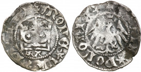 Medieval coins
POLSKA / POLAND / POLEN / SCHLESIEN

Władysław Jagiełło (1386-1434). Półgrosz, Krakow / Cracow - letter SA 

Wariant z literami SA...