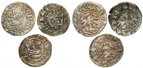 Medieval coins
POLSKA / POLAND / POLEN / SCHLESIEN

Władysław Jagiełło (1386-1434). PółGrosz / Groschen koronny F, SA, n, Krakow / Cracow, set 3 co...
