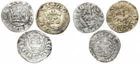 Medieval coins
POLSKA / POLAND / POLEN / SCHLESIEN

Władysław Jagiełło (1386-1434). PółGrosz / Groschen (1401-1402), Krakow / Cracow, set 3 pieces ...