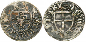 Teutonic Order
Teutonic Order

Zakon Krzyżacki, Henryk Reffle von Richtenberg (1470-1477). Szeląg - RARE 

Aw: Tarcza Wielkiego Mistrza, w otoku:...