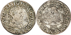 Sigismund II August
POLSKA/ POLAND/ POLEN / POLOGNE / POLSKO

Zygmunt II August. Czworak (4 grosze) 1567, Wilno / Vilnius 

Odmiana z końcówką na...