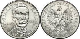 Poland II Republic
POLSKA / POLAND / POLEN / POLOGNE / POLSKO

II RP. 10 zlotych 1933 Traugutt 

Delikatne ryski w tle, dobre detale.Parchimowicz...