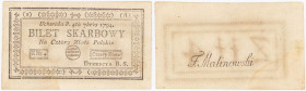 Polish banknotes 1794-1948
POLSKA / POLAND / POLEN / POLOGNE / POLSKO

Kosciuszko Insurrection. 4 zlote polskie 1794 seria 2 seria A 

Miejscowe ...