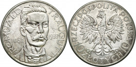 Poland II Republic
POLSKA / POLAND / POLEN / POLOGNE / POLSKO

II RP. 10 zlotych 1933 Traugutt 

Przyzwoicie zachowana moneta z resztkami połysku...