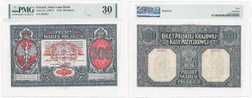 Polish banknotes 1794-1948
POLSKA / POLAND / POLEN / POLOGNE / POLSKO

500 marek (mark) polskich 1919 PMG 30 - RARE 

Pozycja trudna do zdobycia ...