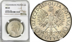 Poland II Republic
POLSKA / POLAND / POLEN / POLOGNE / POLSKO

II RP. 10 zlotych 1932 głowa kobiety (ze znakiem mennicy) NGC MS62 – BEAUTIFUL 

P...
