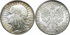 Poland II Republic
POLSKA / POLAND / POLEN / POLOGNE / POLSKO

II RP. 10 zlotych 1932 głowa kobiety (ze znakiem), Warszawa - BEAUTIFUL 

Pięknie ...