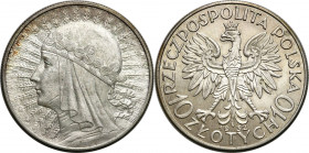 Poland II Republic
POLSKA / POLAND / POLEN / POLOGNE / POLSKO

10 zlotych 1932 głowa kobiety (bez znaku) - BEAUTIFUL 

Pięknie zachowana moneta z...