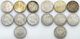 Poland II Republic
POLSKA / POLAND / POLEN / POLOGNE / POLSKO

II RP. 10 zlotych 1932-1939, set 7 coins 

Zestaw zawiera 7 sztuk monet obiegowych...