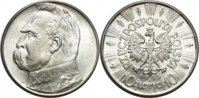 Poland II Republic
POLSKA / POLAND / POLEN / POLOGNE / POLSKO

II RP. 10 zlotych 1935 Piłsudski – BEAUTIFUL 

Pięknie zachowana moneta z połyskie...