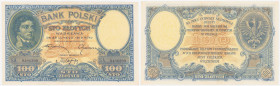 Polish banknotes 1794-1948
POLSKA / POLAND / POLEN / POLOGNE / POLSKO

100 zlotych 1919 seria A 

Złamanie w pionie, banknot po fachowej konserwa...
