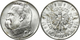 Poland II Republic
POLSKA / POLAND / POLEN / POLOGNE / POLSKO

II RP. 10 zlotych 1936 Piłsudski 

Moneta umyta, ale z pięknym blaskiem menniczym....
