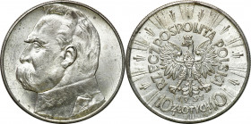 Poland II Republic
POLSKA / POLAND / POLEN / POLOGNE / POLSKO

II RP. 10 zlotych 1937 Piłsudski - PRETTY 

Drobne ryski w polu, ale moneta ładnie...