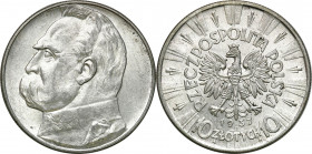 Poland II Republic
POLSKA / POLAND / POLEN / POLOGNE / POLSKO

II RP. 10 zlotych 1937 Piłsudski - PRETTY 

Menniczej świeżości moneta. Parchimowi...