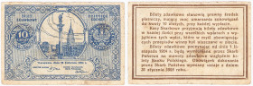 Polish banknotes 1794-1948
POLSKA / POLAND / POLEN / POLOGNE / POLSKO

10 groszy 1924 

Banknot bez oznaczenia serii i numeracji.Ślady długiego o...