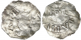 Medieval coins WORLD
GERMANY / ENGLAND / CZECH / GERMAN

Netherlands, Namur. Albert II (1031-1063). Denarius 

Aw.: Głowa władcy w prawo Rw.: Nap...