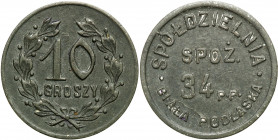 Coins of military cooperatives
POLSKA / POLAND / POLEN / POLSKO

Biała Podlaska - 10 groszy Spółdzielni Spożywców 34 Pułku Piechoty – RARITY R8 
...