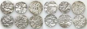 Medieval coins WORLD
GERMANY / ENGLAND / CZECH / GERMAN

Germany, Franconia - Mainz. Denarius, set of 6 coins 

Aw.: Kapliczka z krzyżem wewnątrz...