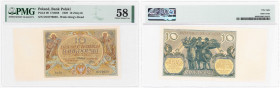 Polish banknotes 1794-1948
POLSKA / POLAND / POLEN / POLOGNE / POLSKO

10 zlotych 1929 seria DL, PMG 58 

Pięknie zachowany banknot, surowa ocena...