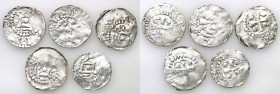 Medieval coins WORLD
GERMANY / ENGLAND / CZECH / GERMAN

Germany, 10th / 11th century. Franconia denars - Worms and their imitation, set of 5 coins...